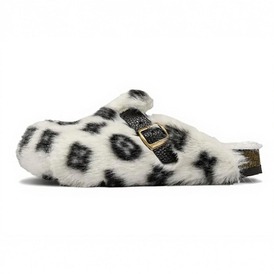 CloudMono Fur Platform Slippers
